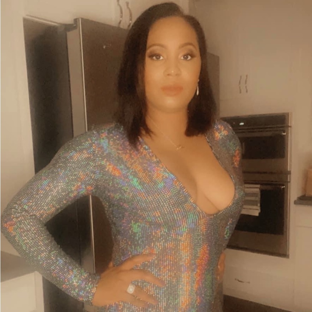 Long sleeve New Years sparkling dress